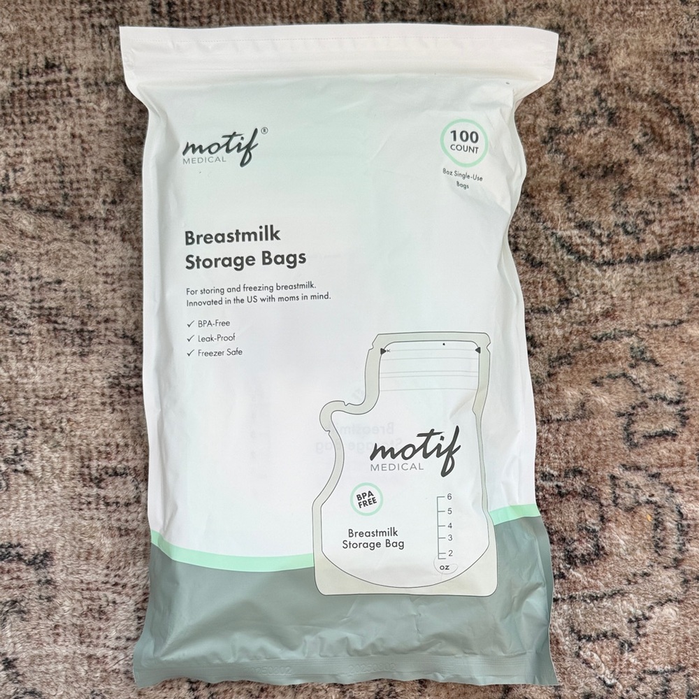 Breastmilk storage bags